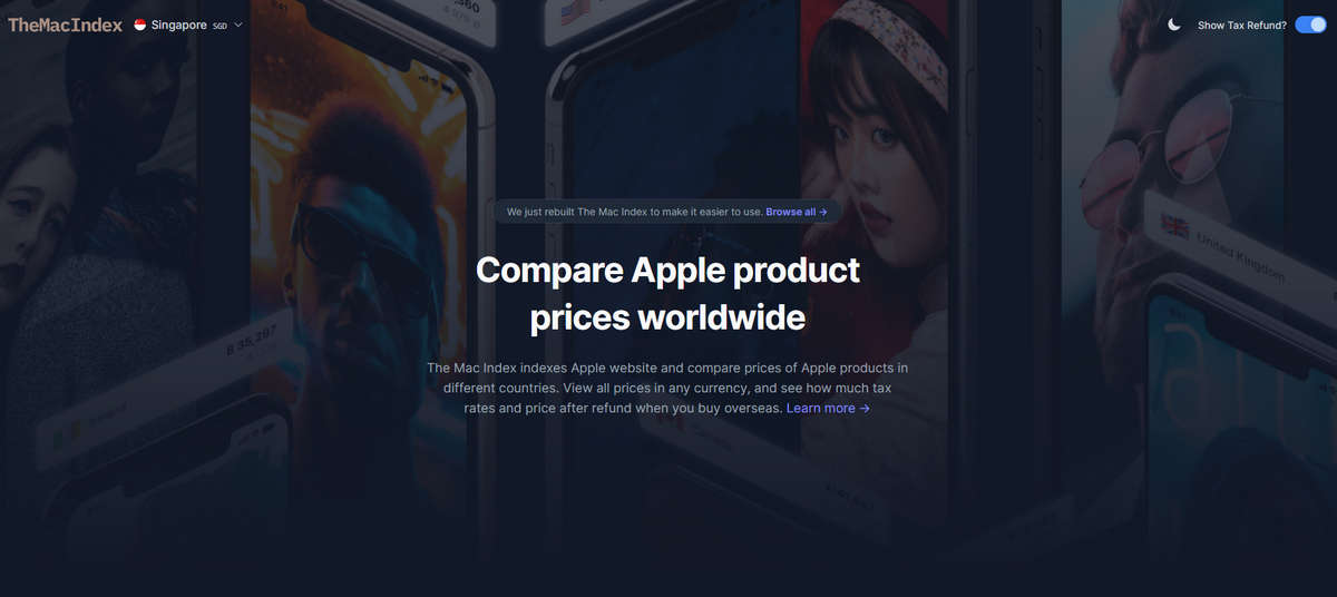 The Mac Index,比较Apple 产品在全球不同国家/地区的价格