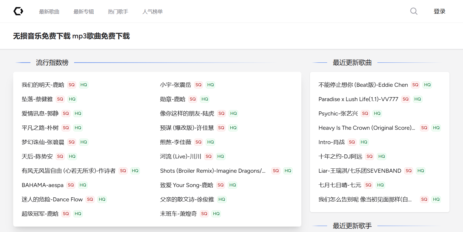 isflac:一个完全免费的无损音乐下载网站,涵盖各种类型的音乐,包括流行、摇滚、古典、民谣等