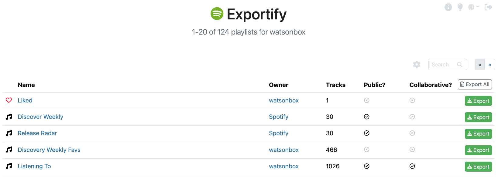 Exportify:Spotify播放列表一键导出工具 轻松备份你的音乐收藏