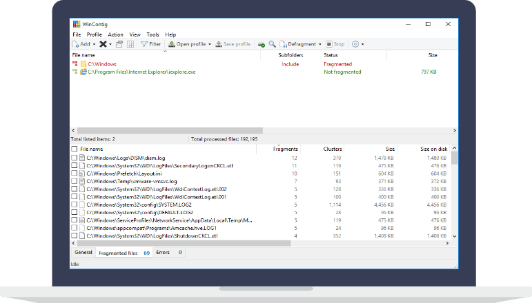 WinContig：一款免费磁盘碎片整理神器，无需全盘扫描，一键优化你的游戏和软件！
