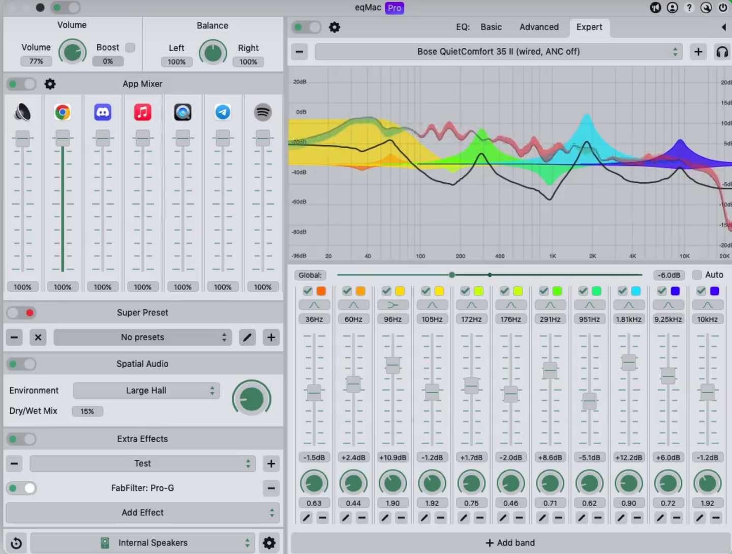 eqMac：一款macOS的系统音频均衡器和应用程序音量调节器