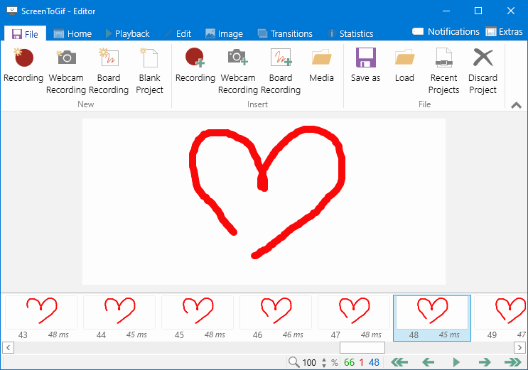 ScreenToGif：一款免费的屏幕录制GIF动画工具、屏幕、摄像头和画板录像，并有内置编辑器