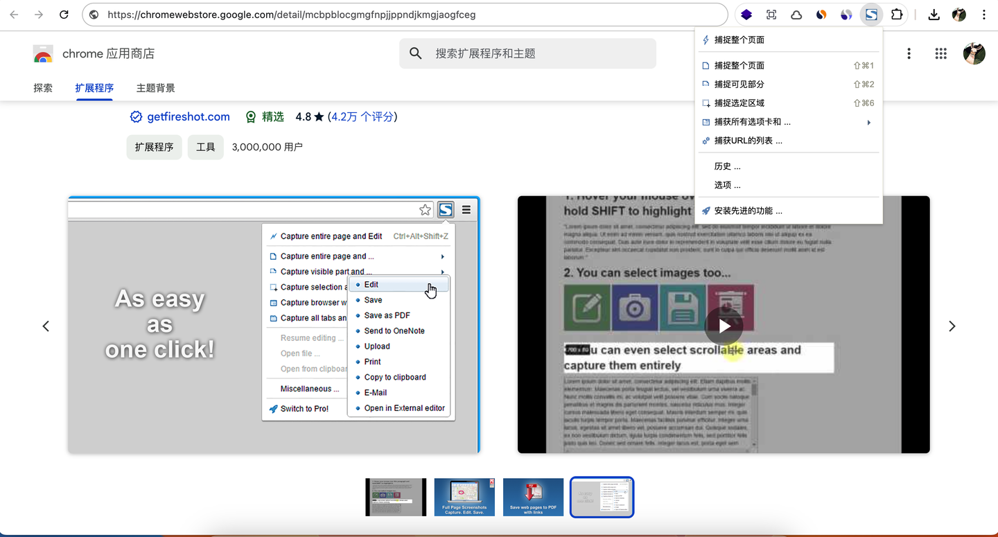 FireShot：轻松捕捉网页截图的终极工具，还能进行编辑和注释