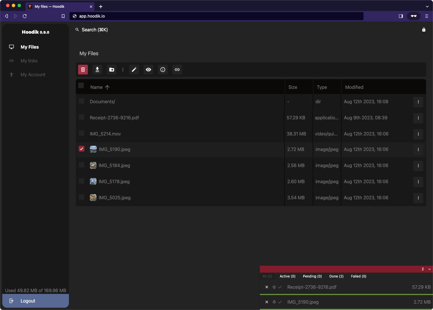 Hoodik：安全、自托管的轻量级云存储解决方案
