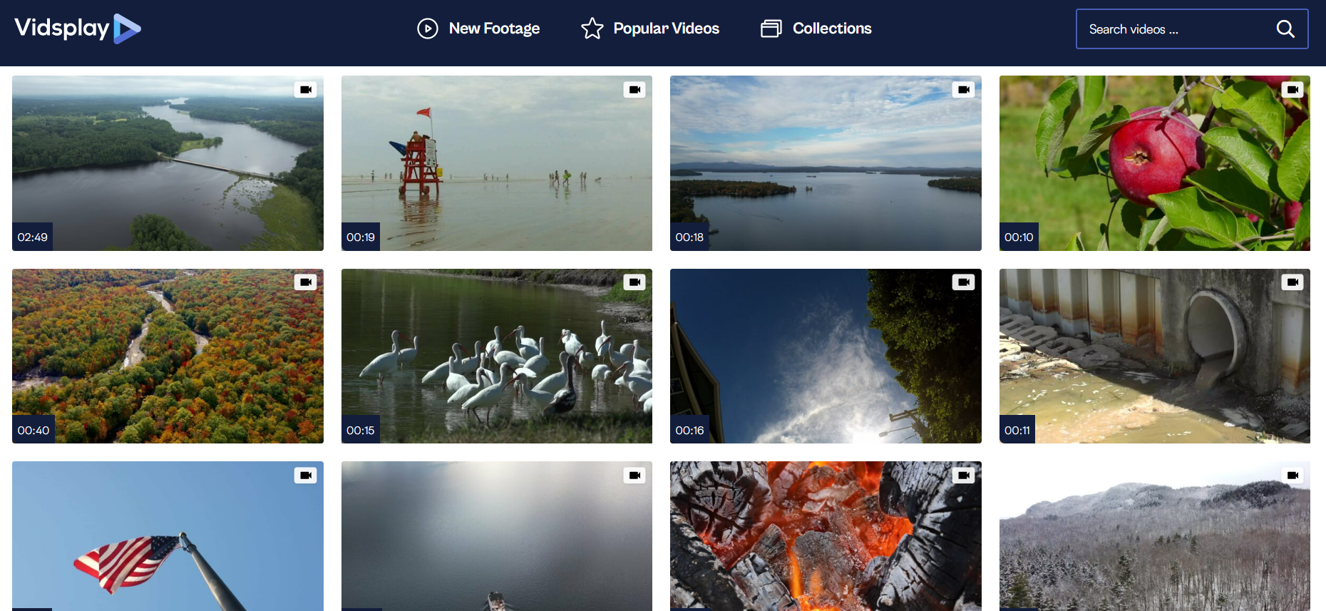 Vidsplay：高质量免费商用视频素材网站，满足创作者的需求