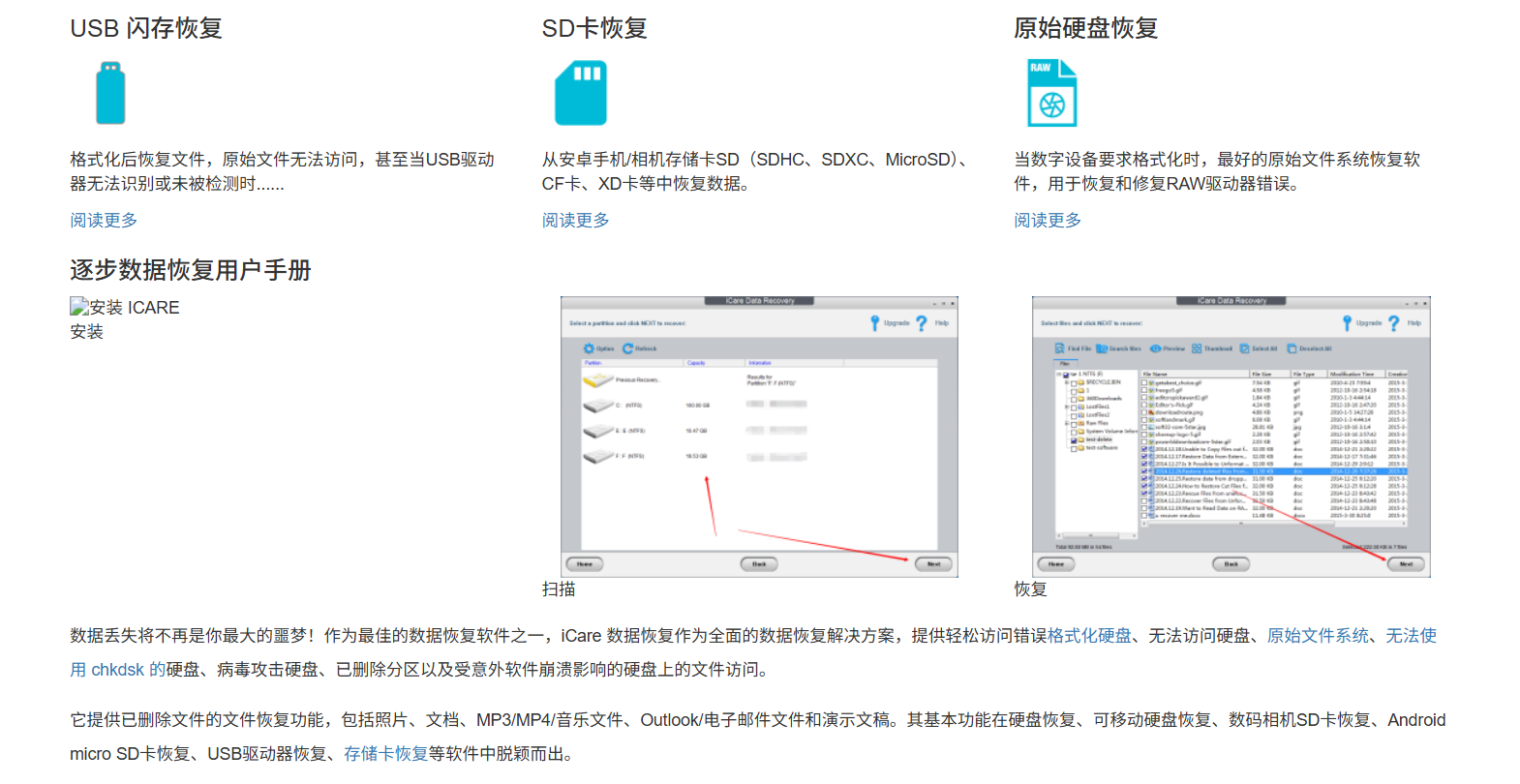 iCare Recovery：强大的免费数据恢复软件