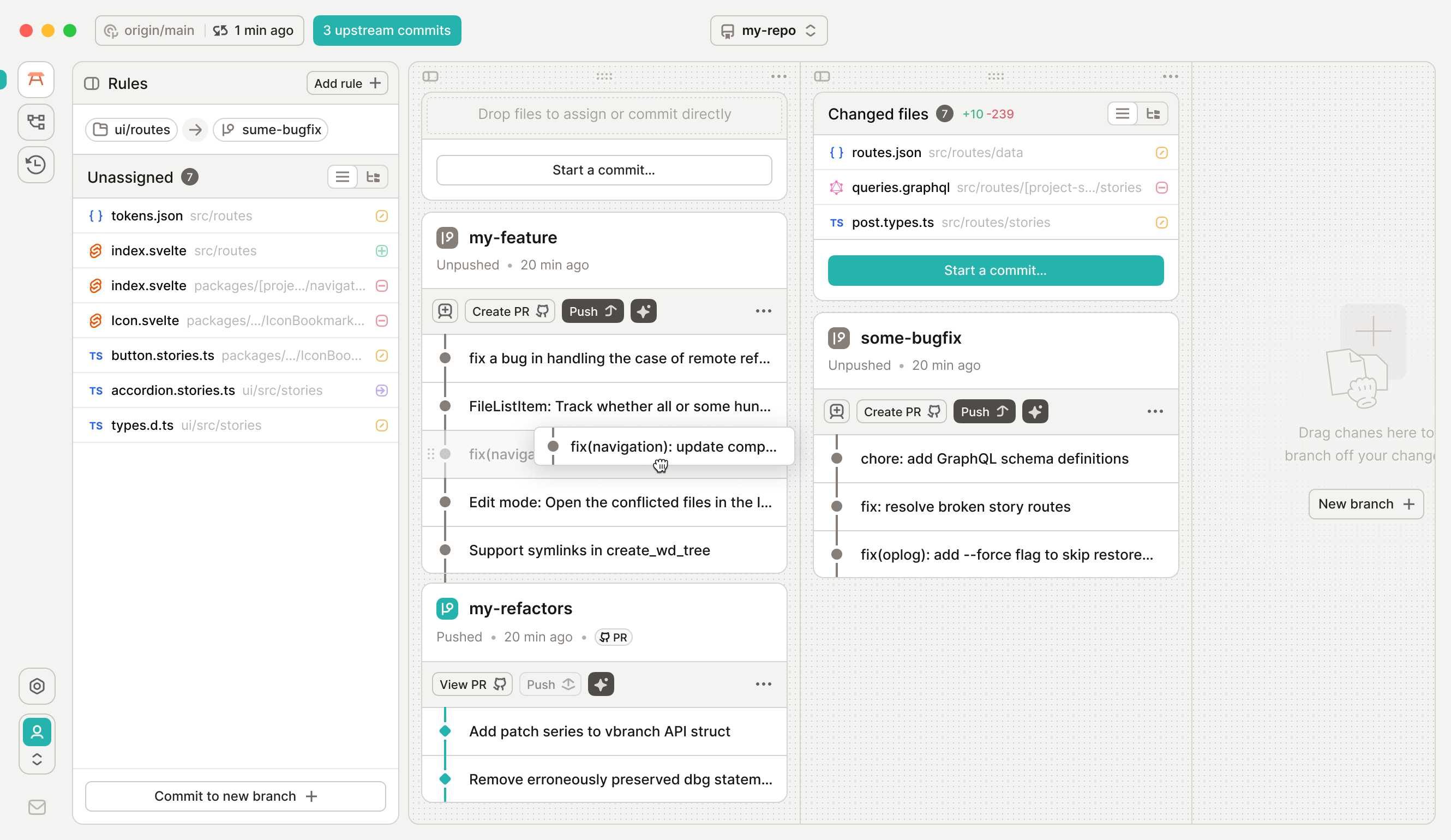 GitButler: 基于Git的版本控制客户端，优雅而直观，由Tauri/Rust/Svelte驱动