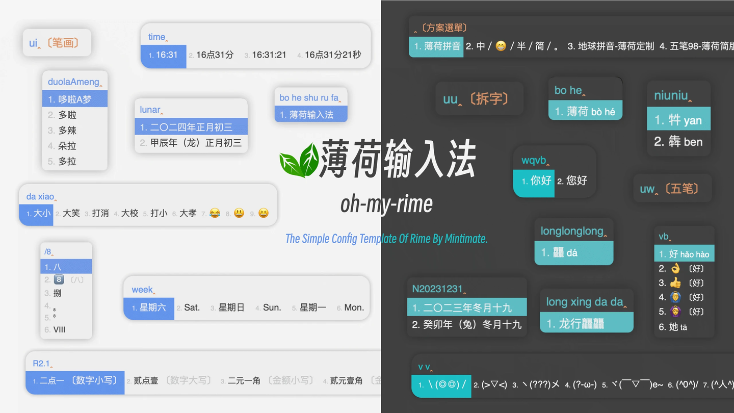 薄荷输入法（Mint）：功能强大、易于使用的输入法工具，提供多种输入方式和定制选项