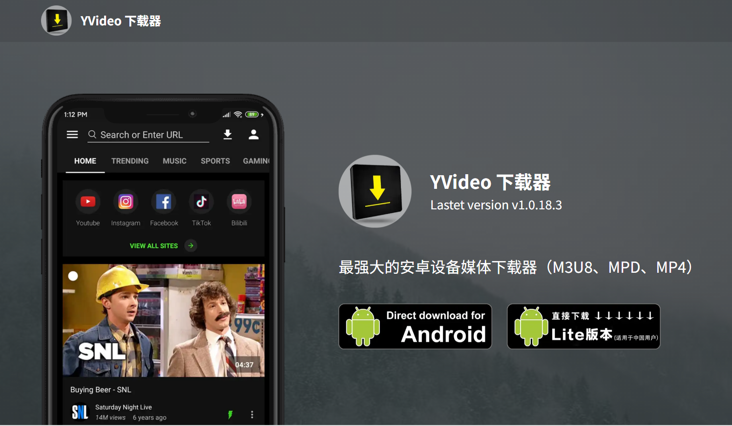 YVideo Downloader：免费下载YouTube、Facebook、Bilibili的工具