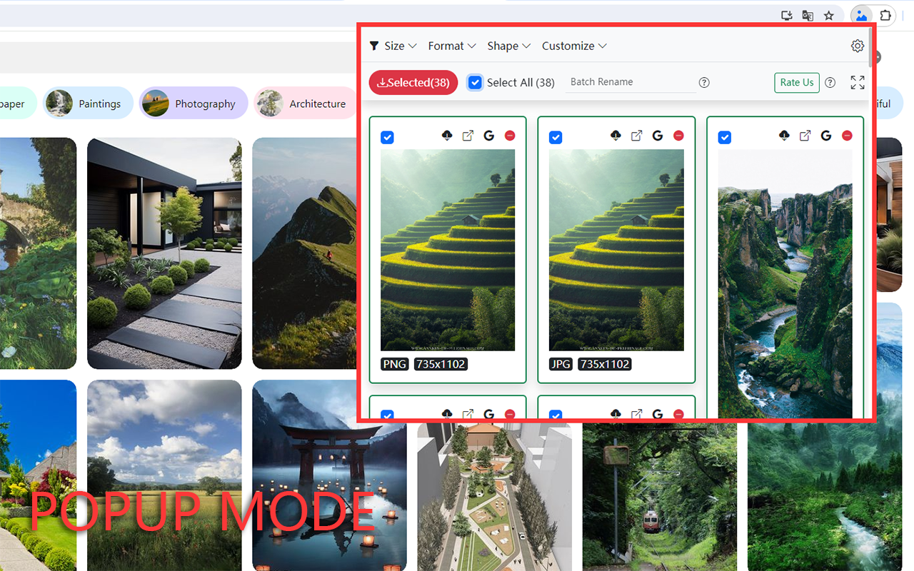 HImage：批量下载网页图片的利器，支持指定输出图片格式和批量重命名