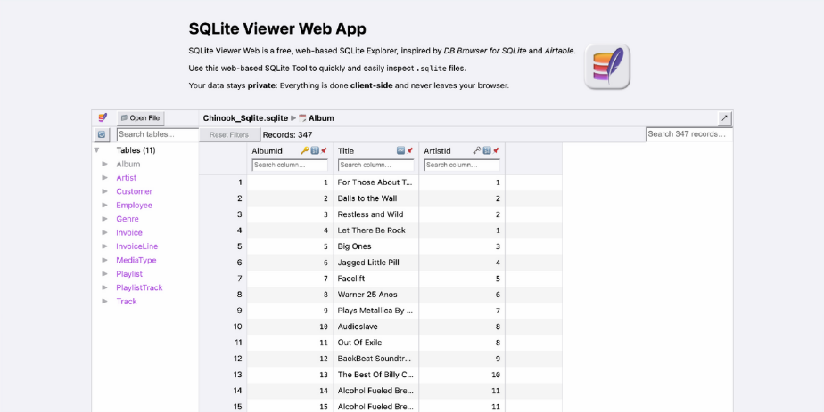 SQLite Viewer Web App：轻松在线查看和管理SQLite数据库文件的最佳工具